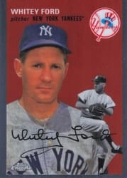 2023 Topps Chrome Platinum Anniversary Base Set Whitey Ford #409 card