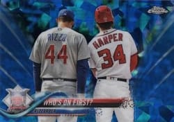 2018 Topps Chrome Sapphire Edition Base Set Who's on First? #126 card
