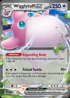 2023 151 Wigglytuff ex #40 card