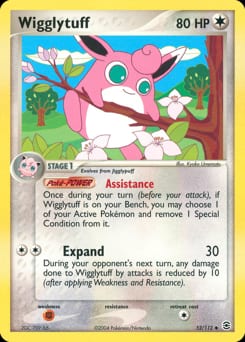 2004 FireRed & LeafGreen Wigglytuff #52 card