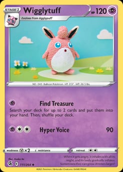 2021 Fusion Strike Wigglytuff #111 card