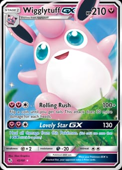 Hidden Fates Wigglytuff-GX #42 card