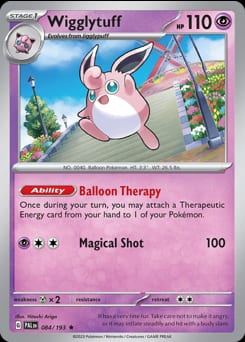 2023 Paldea Evolved Wigglytuff #84 card