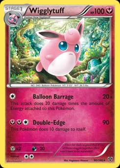 2014 XY Wigglytuff #90 card