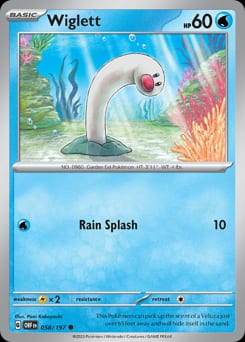 Obsidian Flames Wiglett #58 card
