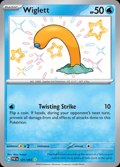 Paldean Fates Wiglett #121 card