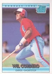 1992 Donruss Base Set Wil Cordero #2 card