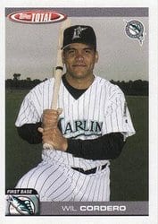 2004 Topps Total Base Set Wil Cordero #688 card