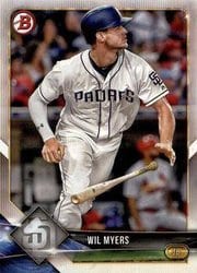2018 Bowman Base Set Wil Myers #27 card