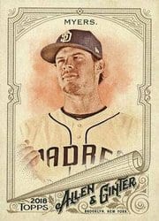 2018 Topps Allen & Ginter Base Set Wil Myers #96 card