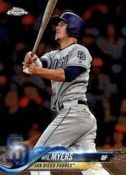 2018 Topps Chrome Base Set Wil Myers #18 card