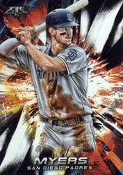 2018 Topps Fire Base Set Wil Myers #154 card