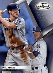2018 Topps Gold Label Base Set Wil Myers #82 card