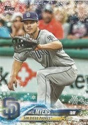 2018 Topps Holiday Base Set Wil Myers #HMW164 card