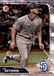 2019 Bowman Base Set Wil Myers #99 card