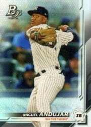 2019 Bowman Platinum Base Set Wil Myers #99 card