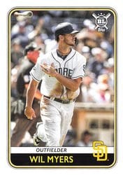 2020 Topps Big League Base Set Wil Myers #124 card