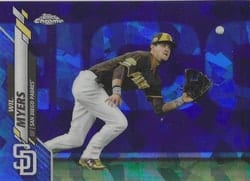 2020 Topps Chrome Sapphire Edition Base Set Wil Myers #544 card