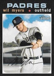 2020 Topps Heritage Base Set Wil Myers #97 card