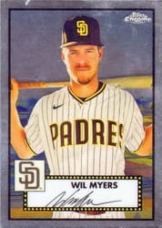 2021 Topps Chrome Platinum Anniversary Base Set Wil Myers #315 card