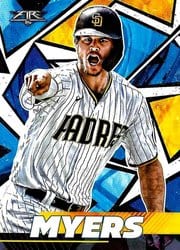 2021 Topps Fire Base Set Wil Myers #138 card
