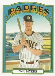 2021 Topps Heritage Base Set Wil Myers #339 card