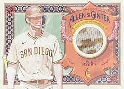 2022 Topps Allen & Ginter Relics (Pattern A) Wil Myers #AGRA-WMY card