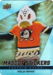 2025-26 Upper Deck MVP Mascot Stickers Wild Wing #MS-1 card