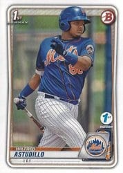 2020 Bowman 1st Edition Base Set Wilfred Astudillo #BFE-37 card