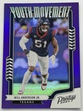 2024 Panini Prestige Youth Movement Will Anderson Jr. #YM-WAJ card