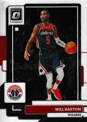 2022-23 Donruss Optic Base Set Will Barton #166 card