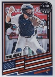 2026 Panini Stars & Stripes Prizm Base Set Will Brick #136 card