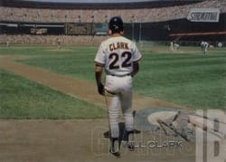 2018 Stadium Club Base Set Will Clark #81b card