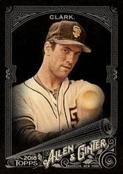 2018 Topps Allen & Ginter X Base Set Will Clark #316 card