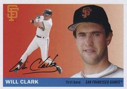 2020 Topps Archives Base Set Will Clark #59 card