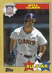 2022 Topps 1987 Topps Baseball All-Stars Will Clark #87AS-31 card