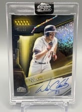 2022 Topps Chrome Black Autographs Will Clark #CBA-WC card