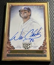 2023 Topps Gilded Collection Gallery of Gold Autographs Will Clark #GOG-WC card