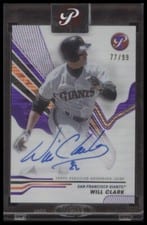 2024 Topps Pristine Autographs Will Clark #PA-WC card