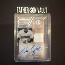 2024 Topps Tribute Threads Autograph Relics Will Clark #TTTA-WC card