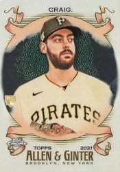 2021 Topps Allen & Ginter Chrome Base Set Will Craig #195 card