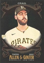 2021 Topps Allen & Ginter X Base Set Will Craig #195 card