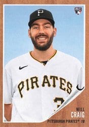 2021 Topps Archives Base Set Will Craig #88 card