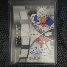 2023-24 Upper Deck Premier 2023 Premier Rookie Autograph Jersey Will Cuylle #PRA-WC card