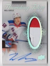 2023-24 Upper Deck Premier Flourishing Talent Autograph Patch Will Cuylle #FT-WC card