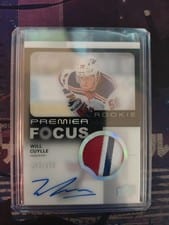 2023-24 Upper Deck Premier Premier Focus Autograph Patch Rookies Will Cuylle #PFR-WC card