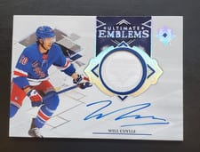 2023-24 Upper Deck Ultimate Collection Ultimate Emblems Autograph - Rookies Will Cuylle #UE-WC card