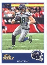 2019 Score Base Set Will Dissly #318 card