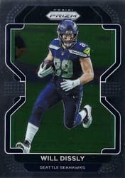2021 Panini Prizm Base Set Will Dissly #44 card