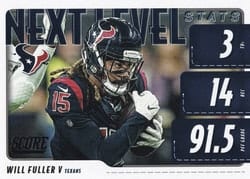 2020 Score Next Level Stats Will Fuller V #NLS-WF card